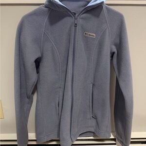 Columbia Light Blue Girls' Full-Zip Fleece Hoodie